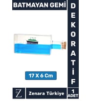 Premium Yüksek Kaliteli Dayanıklı Çok Şık Dekoratif Hediyelik Koleksiyon Denizcilik BATMAYAN GEMİ