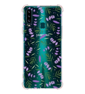 PrintiFy Samsung Galaxy A20S Uyumlu Water Color 3 Baskılı Şeffaf Köşe Korumalı Antişok Kılıf