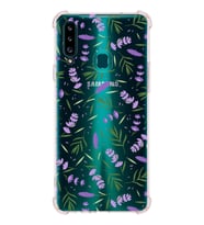PrintiFy Samsung Galaxy A20S Uyumlu Water Color 3 Baskılı Şeffaf Köşe Korumalı Antişok Kılıf