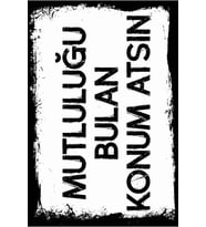 Yazılı Retro Ahşap Poster
