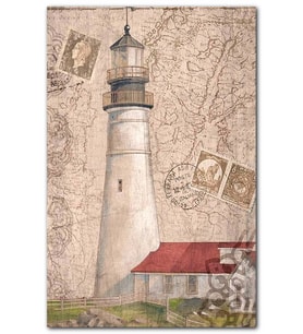 CakatabloDeniz Fenerli Kart Postal Görseli MDF Tablo