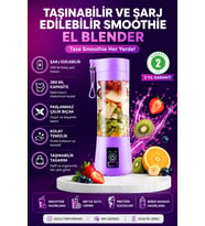 380 ml Şarjlı Şişe Blender Spor Smoothie ve Shake Karıştırıcı