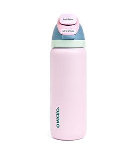 Owala 32 Oz (946 ml) Kilitli Kapaklı Çift Katmanlı Çelik Termos (Pudra Pembe)