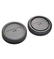 Olympus 4/3 Body Ve Lens Arka Kapağı (Siyah)