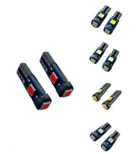 3 LEDLİ T5 LED MAVİ 2Lİ