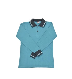 Kolej Polo Yaka Sweat Yeşil Füme BGL-ST03879