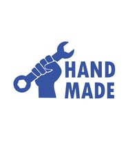 Hand Made Anahtar El Yapımı Sticker17x17 Cm Mavi