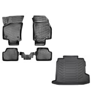Rizline Opel Astra H SEDAN 2004-2013 Yılları Arası Uyumlu 3D Havuzlu Paspas + Bagaj Havuzu Set (Siyah)