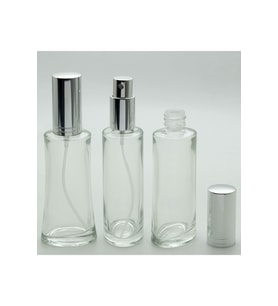 PARFÜM ŞİŞESİ 100 ML (2 ADET) EYFEL GRİ METAL VALF VE KAPAK BOŞ ŞİŞE