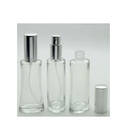 PARFÜM ŞİŞESİ 100 ML (2 ADET) EYFEL GRİ METAL VALF VE KAPAK BOŞ ŞİŞE