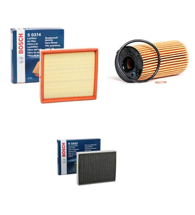 Bosch Filtre Bakım Seti BMW 3 SERİSİ F30 F80 320 d Dizel 190 Beygir 2014-2019 Hava + Yağ F. + Polen Filtre Bosch