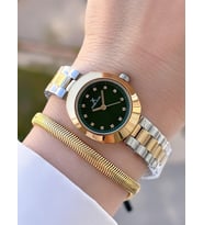 Daniel Klein Retro Mini Kasa Vintage Seri 2 Yıl Garantili 3 Atm Kadın Kol Saati BDK.1.13788.8 (Sarı-Gri)
