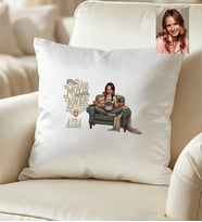 Kişiye Özel Karikatürlü Movie Lover Yastık Doğum Günü Hediyesi