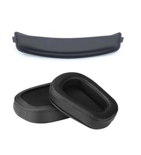 Logitech G633 G933 G935 G635 G933S G633S Deri Kulaklık Pedi ve Kafa Bandı  (Siyah)