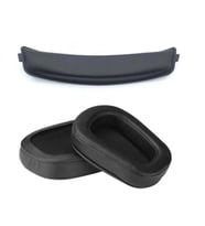 Logitech G633 G933 G935 G635 G933S G633S Deri Kulaklık Pedi ve Kafa Bandı  (Siyah)