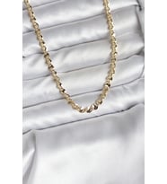 14K Gold Renk Kaplama Zincir Model CM Kadın Kolye 5886 - GLST3363-4341