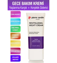 Pierre Cardin Gençleştirici, Yaşlanma Karşıtı Ve Kırışıklık Giderici Nemlendiricili  Yoğun Gece Bakım Kremi 50 ml
