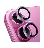 Iphone 16 ve 16 Plus Pembe (Pink) Uyumlu Kamera Lens Koruyucu Cam