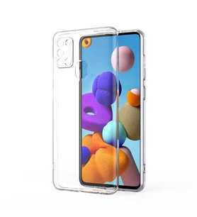 Galaxy A21S Kılıf Zore Kamera Korumalı Süper Silikon (Renksiz)