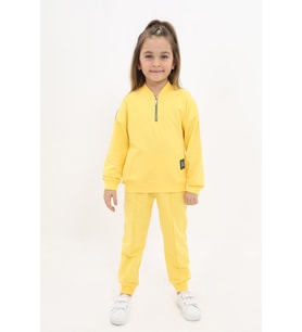 Toontoy Kız Çocuk Eşofman Takım (Koyu Sarı)