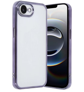 iPhone 16E Kılıf Razer Lensli Silikon - Mor