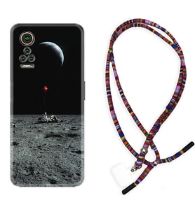 General Mobile GM 21 Pro GM 22 Pro Plus Kılıf Boyun Asklı Rasta Silikon Astronoot Red Baloon 1608