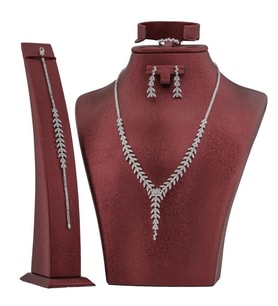 Zirkon Taşlı Gümüş Bayan Set