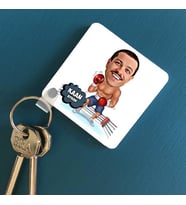 Kişiye Özel Boksör Karikatürlü Anahtarlık