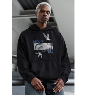 Özel Tasarım Billie Eilish Baskılı Unisex Oversize Şarkıcı Hoodie