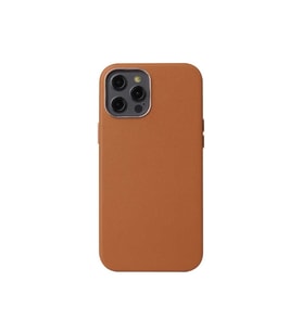 Apple iPhone 12 Mini Uyumlu Kılıf Zore Leathersafe Wireless Kapak (Kahverengi)