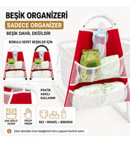 Chubby Baby Beşik Organizeri Askılı Çok Gözlü Bebek Bakım Düzenleyici