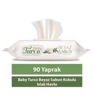 Baby Turco Beyaz Sabun Kokulu Islak Havlu (24*90) 2160 Yaprak