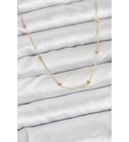 CM 14K Gold Renk Minik Top Zincirli Kadın Kolye 5886 - HPSBYI3161-7990