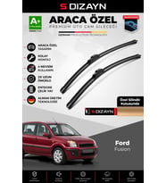 S-Dizayn Ford Fusion Ön Cam Silecek Seti 2002-2011 Premium Araca Özel 55-40 Cm A+ Kalite