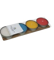 Büyük Boy Tealight  Karışık Kokulu Mum 4'lü 