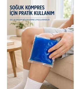 Mavi Termojel Kompres Paketi Sıcak Soğuk Kullanımlı Pratik Jel Kompres