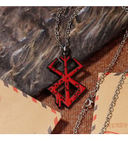BERSERK Animesi Siyah Logo Kolye