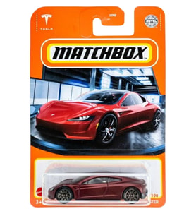 Matchbox Tesla Roadster - Kırmızı (1/64) Yurt Dışı Uzun Kartonet - GVX33