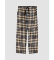 LC WAIKIKI Kahverengi Standart Kalıp Ekose Erkek Pijama Alt