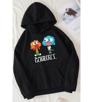 Unisex Gumball Baskılı Sweatshirt (Siyah)