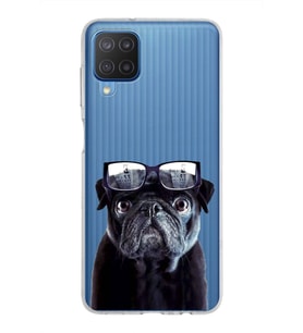 PrintiFy Samsung Galaxy M12 ile Uyumlu 1mm Slim Fit Köpek 3 050f Baskılı Şeffaf  Kılıf