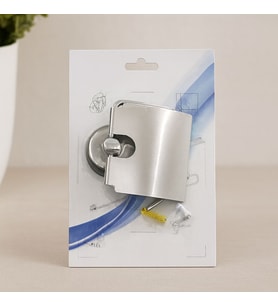 Northcity Vidalı Metal WC Kağıtlık Geniş Kapaklı