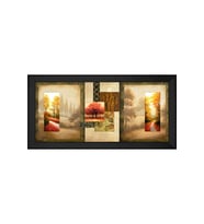 Manzara Temalı Kanvas Tablo 80 x 110 cm Siyah Çerçeve