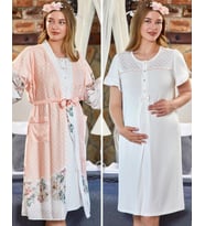  Cossy By Aqua 23170-23172 Pudra Hamile Lohusa Gecelik Sabahlık Tk