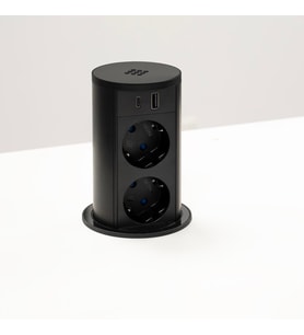 Versa Lift Basaç Pop-Up Silindir Kablosuz Wifi Şarjlı Priz Ünitesi