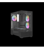Sama V40bk Black, B750bk 750w, 80+ Bronze, Pcıe 5.1, Atx3.1, Tempered Glass Panel, Panoramic Tasarım