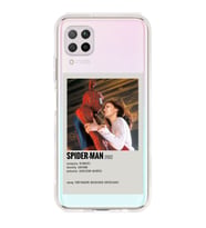 Huawei P40 Lite Uyumlu Spider Man Minimalist Poster Desenli Şeffaf Telefon Kılıfı