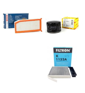 Bosch Filtre Bakım Seti Dacia Duster 1.5 Dizel 110 Beygir 2015+ Hava + Yağ f. + Polen Filtre Filtron