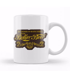 Harry Potter Drink Butter Beer Kupa Bardak Porselen