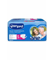 Canped Belbantlı Tekstil Yüzeyli Hasta Bezi Small 30'lu